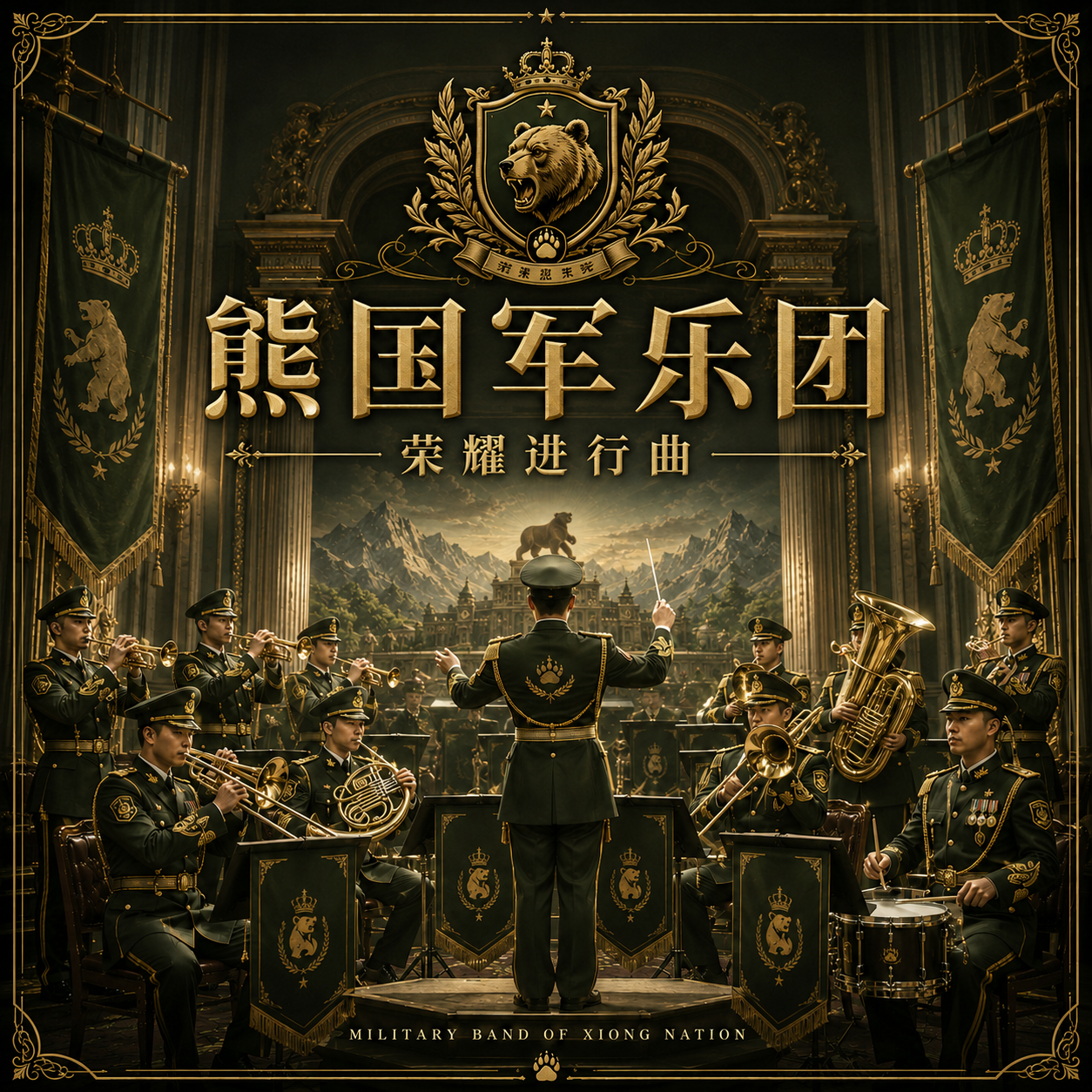 熊国军乐团 荣耀进行曲 专辑封面